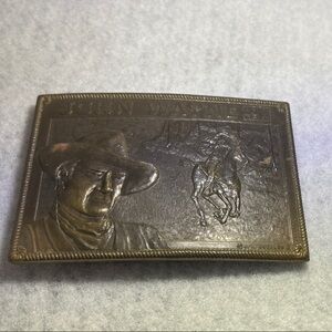 Vintage John Wayne Western Belt Buckle